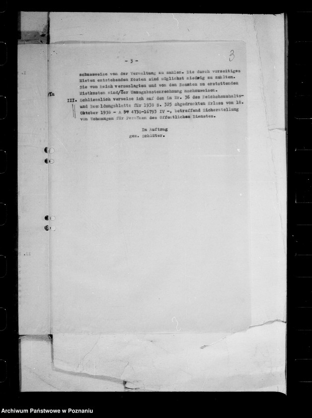 Obraz 7 z jednostki "Deutch- italeinische Vereinbarung für die abwandernden Deutschen aus Tirol. Verwendung von Haushaltsmitteln. Fürsorge für versetzte Angestellten. Reichsgrundbesitzvverzeichnis."