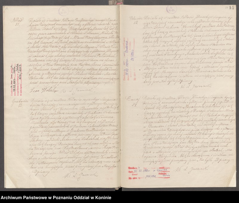 Obraz 16 z jednostki "Księga akt urodzeń, małżeństw, zgonów za 1918 rok"