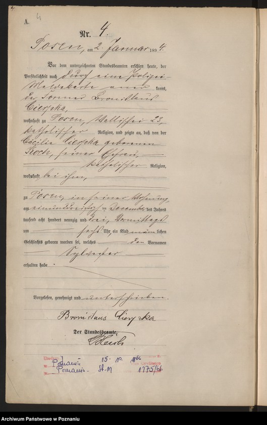 Obraz 7 z jednostki "Księga urodzeń t. I"