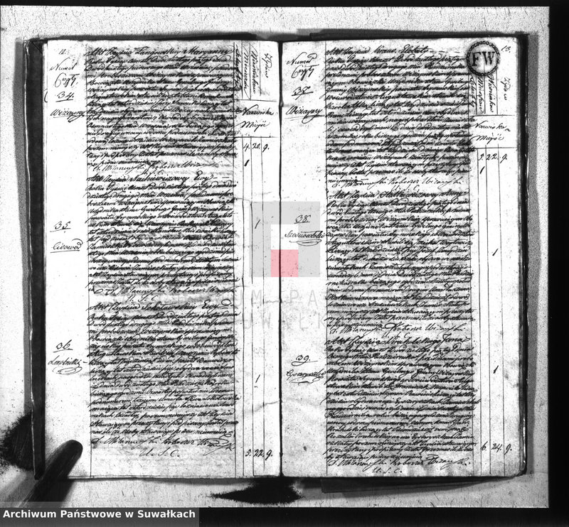 image.from.unit.number "Akta zejścia gminy wiżańskiey obwodu seyneńskiego, w województwie augustowskim od dnia 1-go stycznia do 31 grudnia 1825 roku"