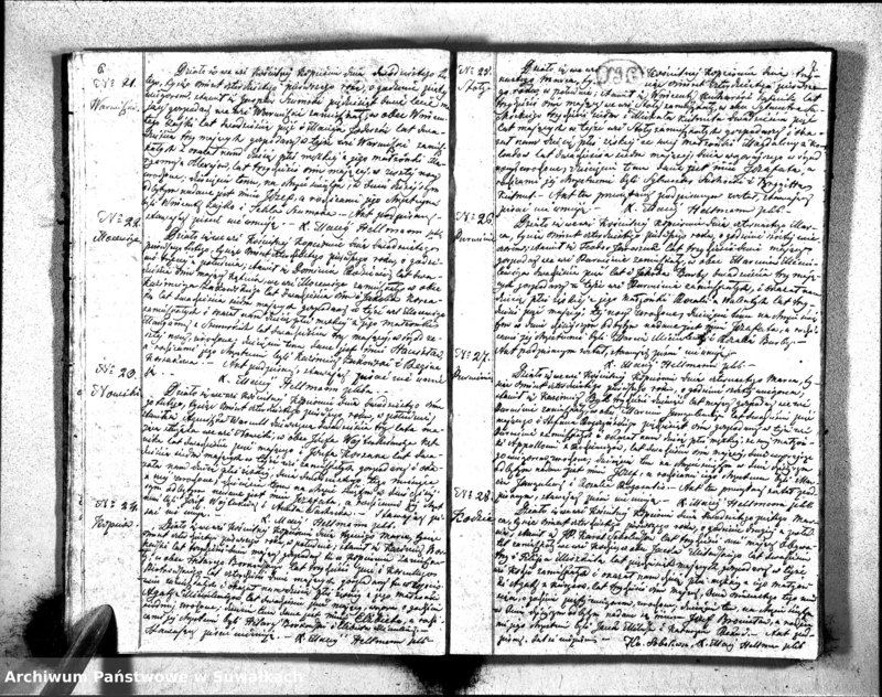 image.from.unit.number "Duplikat Aktów Urodzonych, Zaślubionych i Zeszłych Urzędnika Stanu Cywilnego Rzymsko-Katolickiego Kościoła Obrzędu Łacińskiego Kopciowskiey Parafii z Roku 1841"