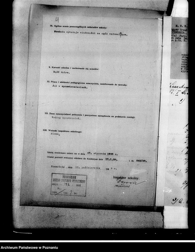 Obraz 8 z jednostki "Szkoła Powszechna- Sędzin, powiat Szamotuły"