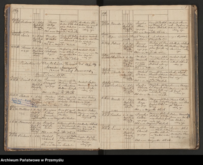 image.from.unit.number "Księga urodzeń, małżeństw i zgonów dla miejscowości Łopuszka Mała"