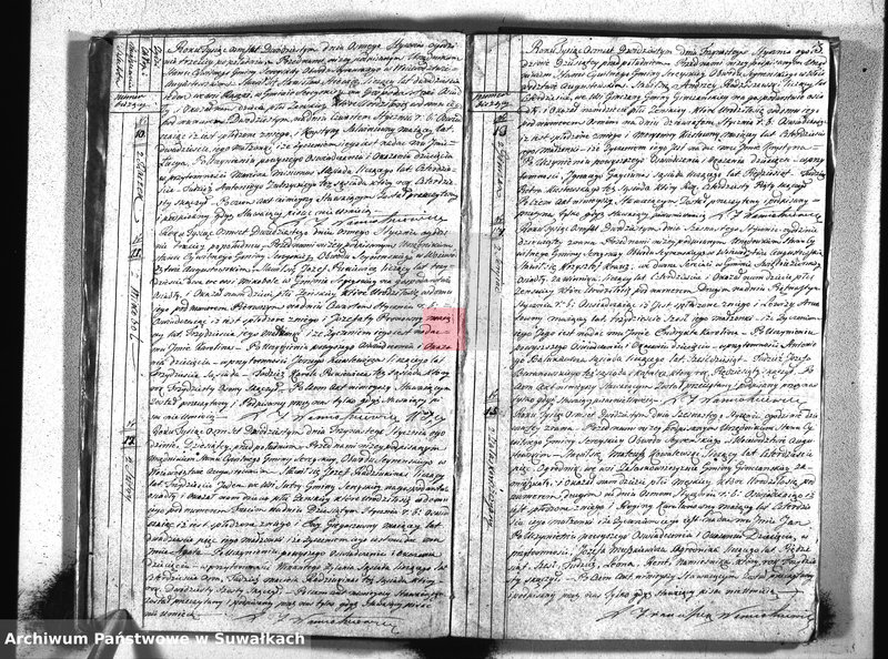 Obraz 5 z jednostki "Akta urodzonych urzędnika stanu cywilnego gminy i parafij sereyskiey od dnia 1-go stycznia 1820 do ostatniego miesiąca grudnia r.b. Urodzonych w Serejach"