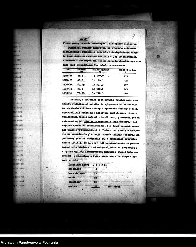 Obraz 14 z jednostki "Majątek Broniewice-Wierzejewice powiatu mogileńskiego wyłączenie z art. 4 i 5 ustawy o wykonaniu reformy rolnej"