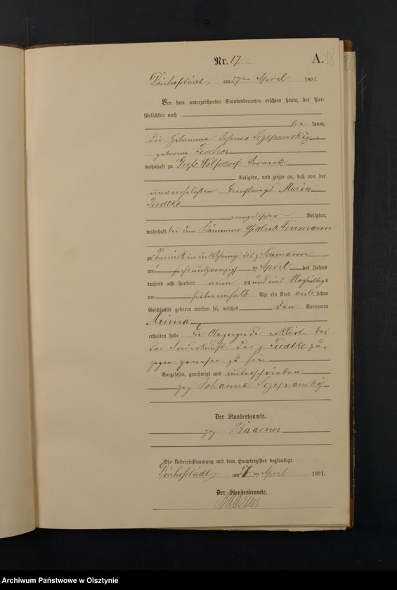 image.from.unit.number "Geburts-Neben-Register Nr 1 - 70"