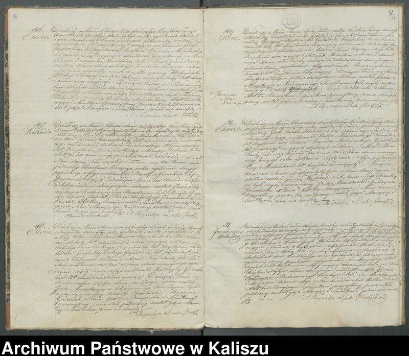 Obraz 13 z jednostki "Książka duplikat aktów urodzeń, zaślubień i zejść"