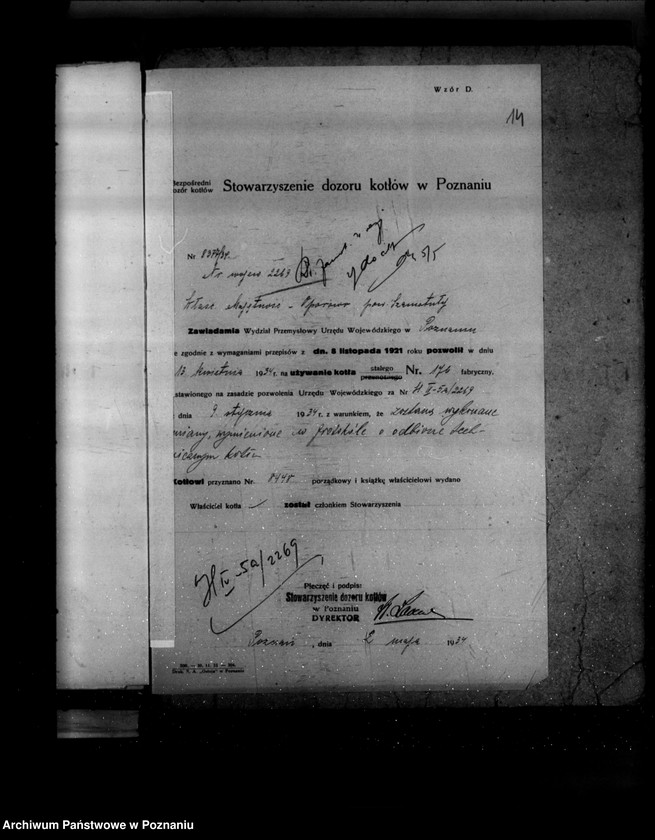 Obraz 19 z jednostki "Gorzelnia rolnicza w Otorowie powiat szamotulski nr woj. 2269"