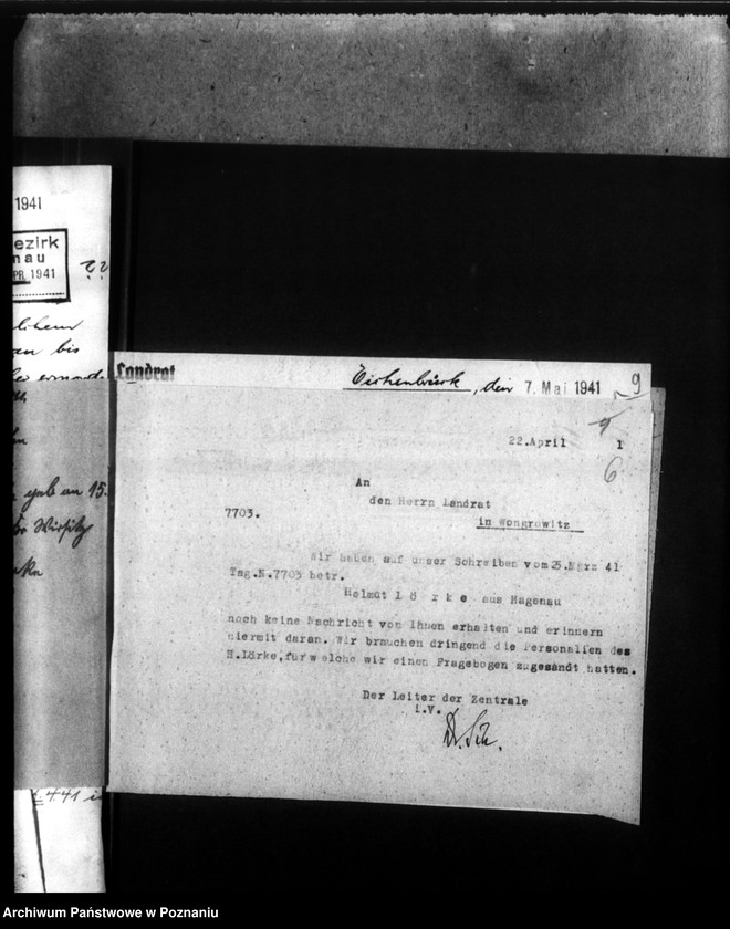 Obraz 9 z jednostki "Helmut Lörke aus Hagenan, Kreis Wongrowitz (Wągrowiec)"