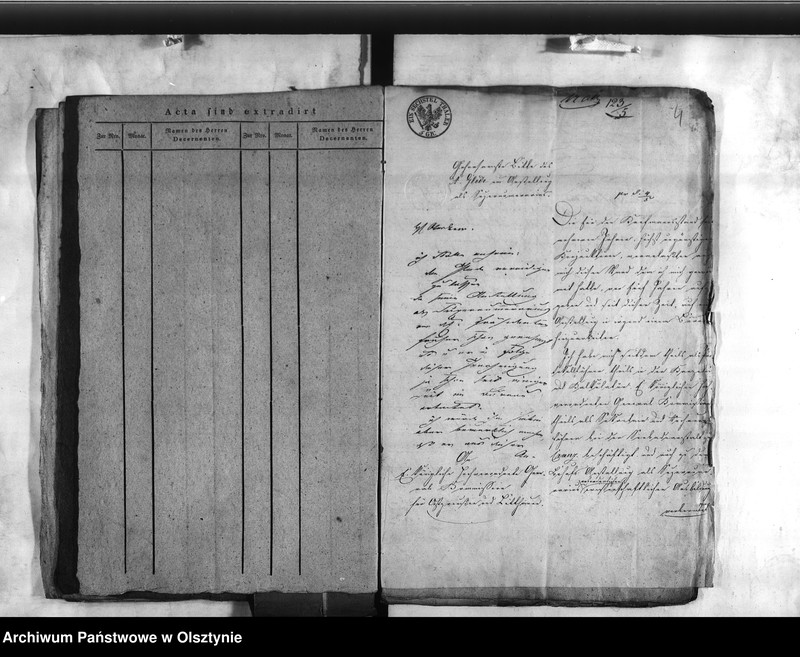image.from.unit.number "Abtheilung des Innern. Personalia des bei der Feuer-Sozietäts Direktion aus gestellten Controlleur Glede [August]"