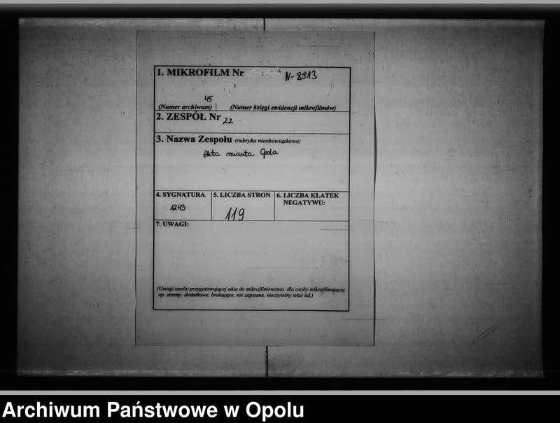 Obraz 2 z jednostki "Acta des Magistrats zu Oppeln betr[effend] die Wahl eines Deputirten zur Provinzial Kriegs Schulden Regulirungs Commission Vol. I de anno 1812"