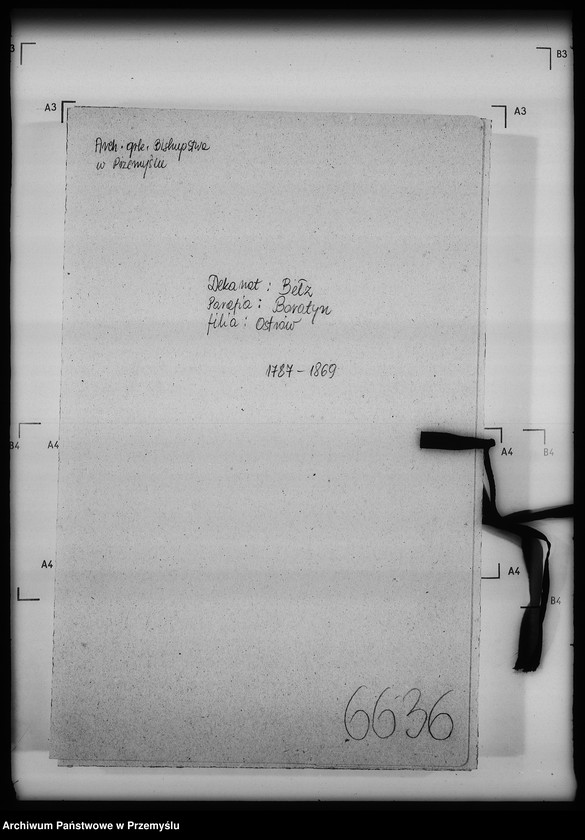 Obraz 4 z jednostki "[Kopie ksiąg metrykalnych parafii Boratyn z filią Ostrów (dekanat Bełz)]"
