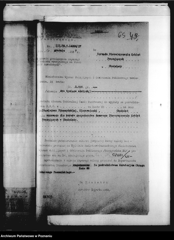 image.from.unit.number "Kursy gospodarstwa domowego Stowarzyszenia Kobiet pracujących - Chodzież"