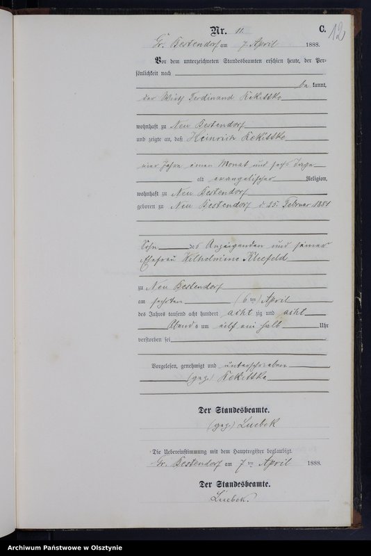 image.from.unit.number "Sterbe-Neben-Register Nr 1 - 33"