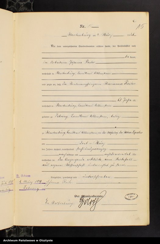 image.from.unit.number "Sterbe-Haupt-Register Nr 1 - 76"