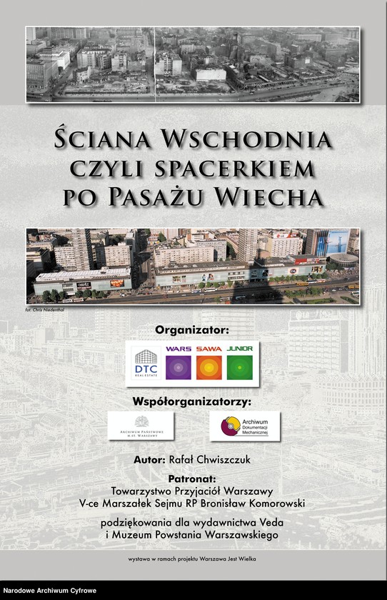 Obraz z jednostki "Warszawa. Pasaż Wiecha. Wystawa "Ściana Wschodnia czyli spacerkiem po Pasażu Wiecha""