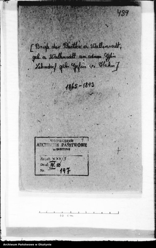 image.from.unit.number "/Bertha v. Wallenrodt, geb. v. Wallenrodt an Anna Gfin Lehndorff geb. Gfin Hahn/"