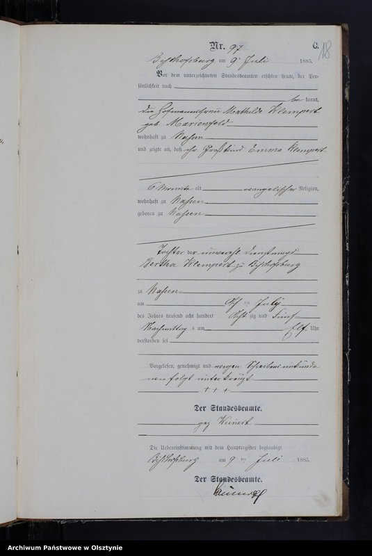 image.from.unit.number "Sterbe-Neben-Register Tom II,Nr 81 - 180"