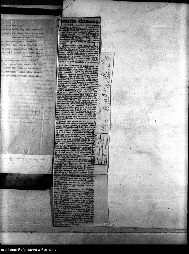 Obraz 13 z jednostki "Sprawy szczegółowo-administracyjne Prasa"