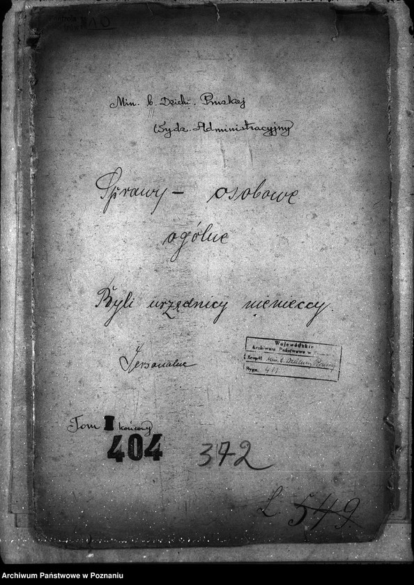 Obraz 5 z jednostki "Sprawy osobowe - ogólne Byli urzędnicy niemieccy - personalne"