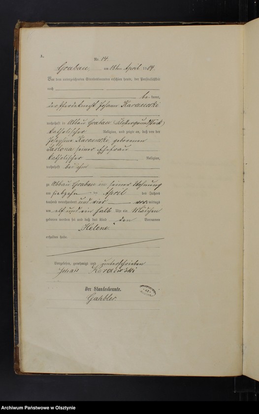 image.from.unit.number "Geburts-Haupt-Register Nr 1 -51,1 - 54, 1 - 43 , 1 - 49"