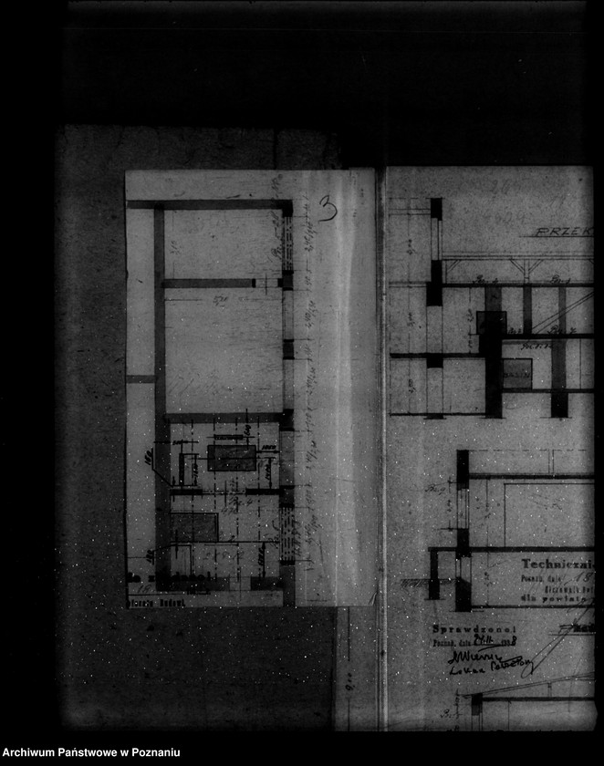 Obraz 9 z jednostki "Rysunek przebudowy mleczarni w Swarzędzu na gruncie Landwirtschaftliche Zentralgennosenschaft"