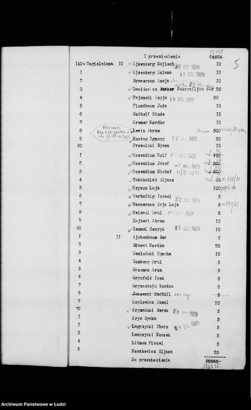 Obraz 8 z jednostki "Rejestr poborczy"