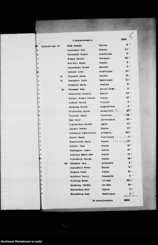 Obraz 8 z jednostki "Rejestr poborczy"