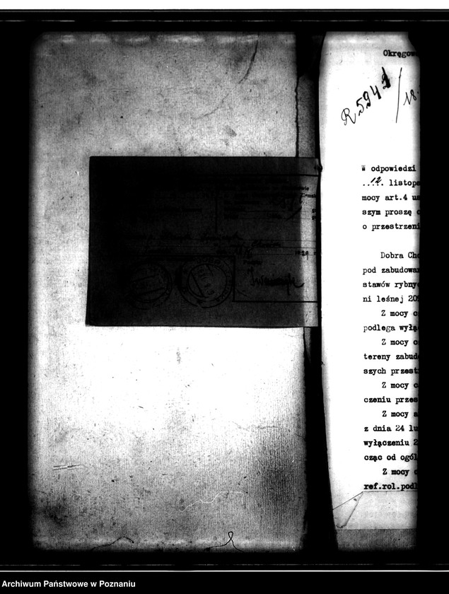 Obraz 6 z jednostki "Wyłączenie z art. 4 i 5 ustawy z dnia 28.12.1925 r. o wykonaniu reformy rolnej majątku Chocim powiatu tureckiego"
