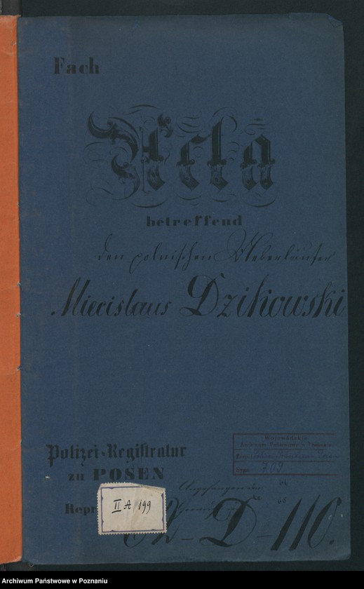 Obraz 2 z jednostki "A. betr. Miecislaus Dzikowski, Literat aus Dresden"