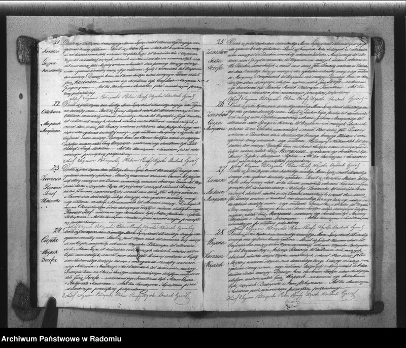 image.from.unit.number "Książka Duplikat Akt Cywilno - Religijnych Parafii Wysoka w powiecie Szydłowieckim Obwodzie Opoczyńskim Gubernij Sandomierskiey na rok 1842 sporządzona"