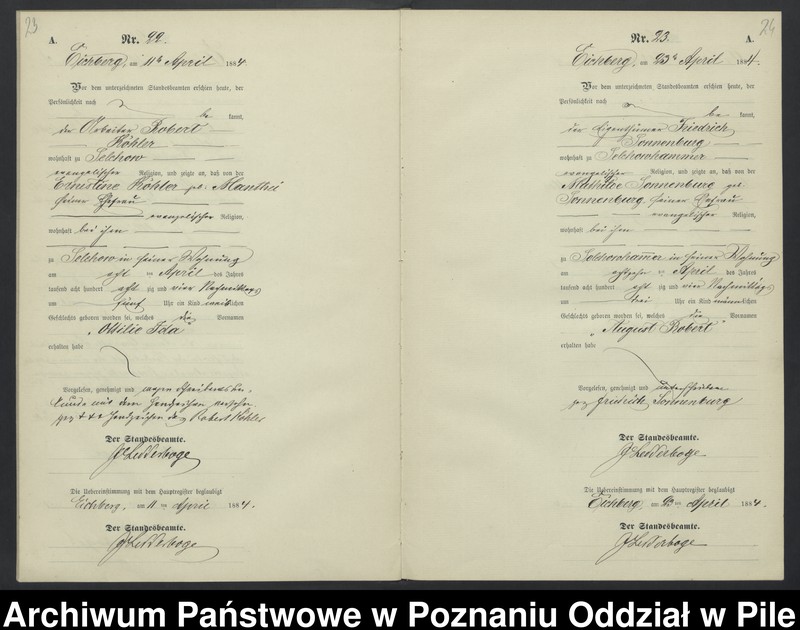 Obraz 15 z jednostki "Księga urodzeń"