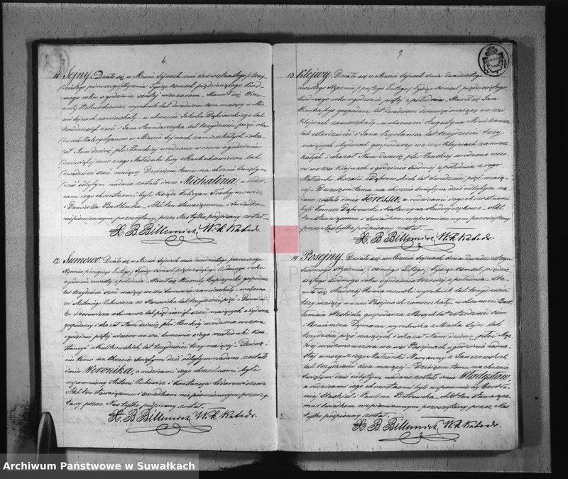 image.from.unit.number "Duplikat urodzonych, zaślubionych i umarłych parafii sejneńskiej w roku 1857"