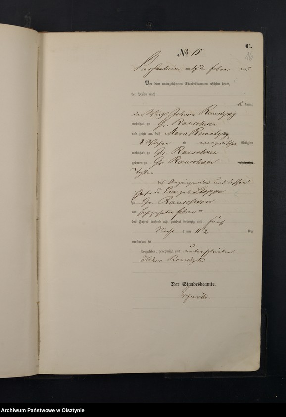 image.from.unit.number "Haupt-Sterbe-Register Nr 1 - 126"