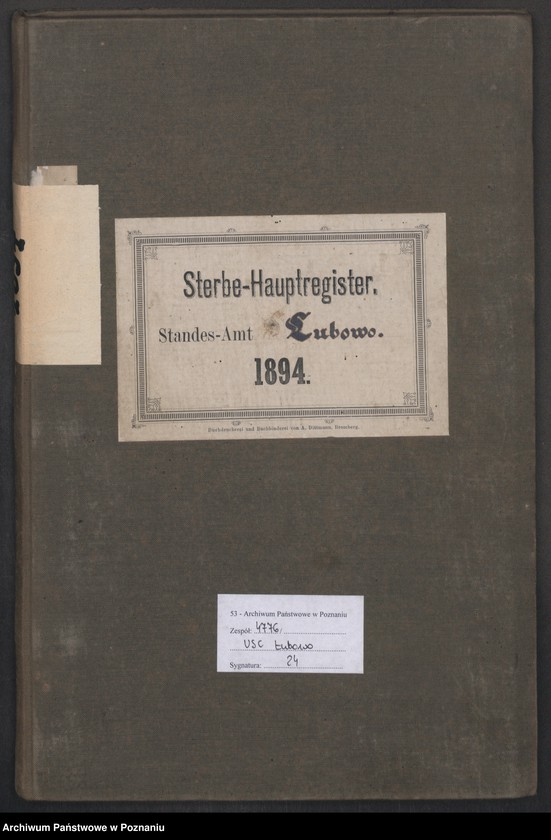 Obraz 2 z jednostki "Sterbe-Hauptregister"