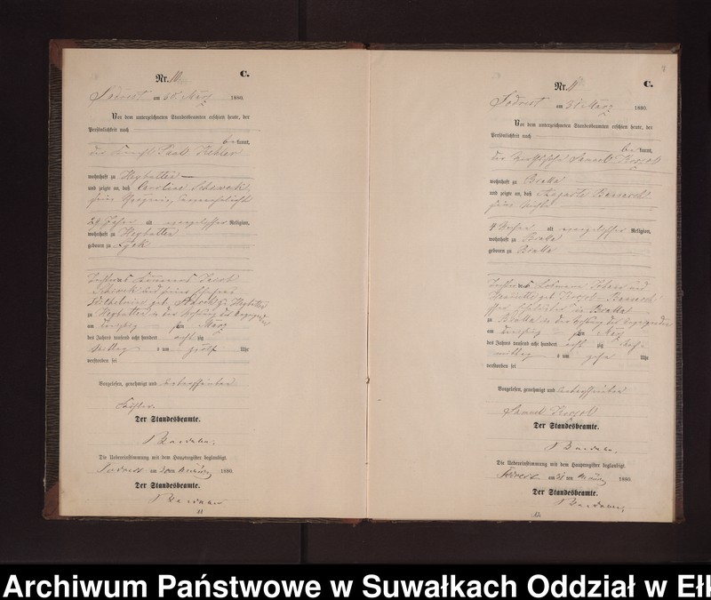 image.from.unit.number "Sterbe-Neben-Register des Preussischen Standes-Amtes Neuhoff Kreis Loetzen"