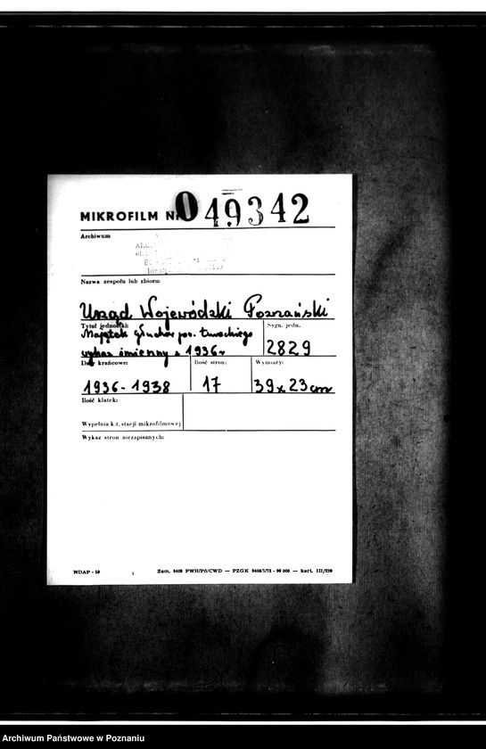 Obraz 2 z jednostki "Majątek Głuchów powiatu tureckiego nadzwyczajny wykaz imienny z 1936 r."