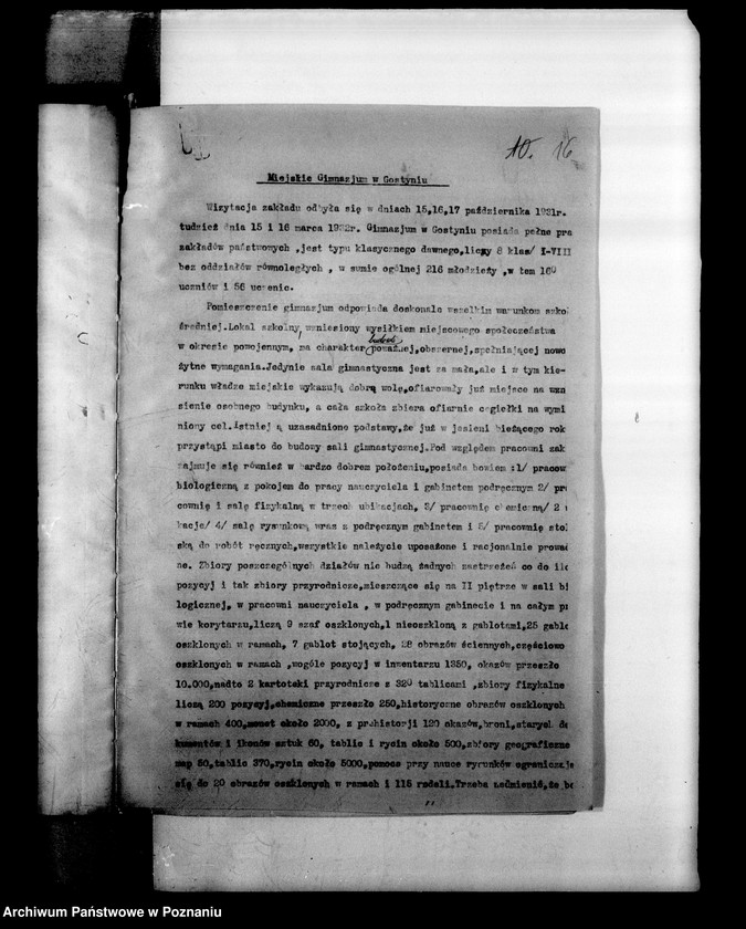 Obraz 20 z jednostki "Prywatne Koedukacyjne Gimnazjum Ziemi Gostyńskiej- Gostyń, sprawozdania z wizytacji"