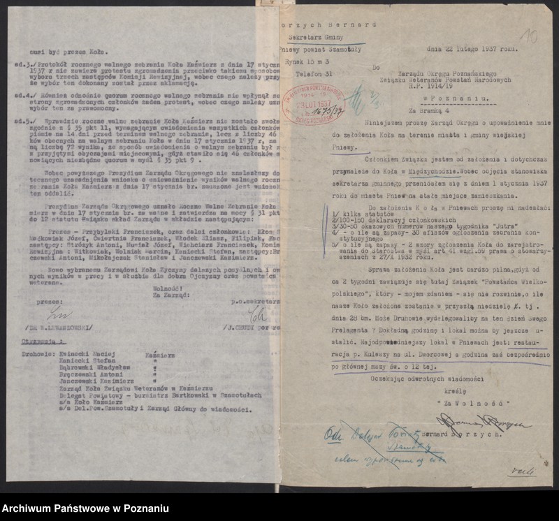 Obraz 14 z jednostki "Szamotuły - akta delegata powiatowego."