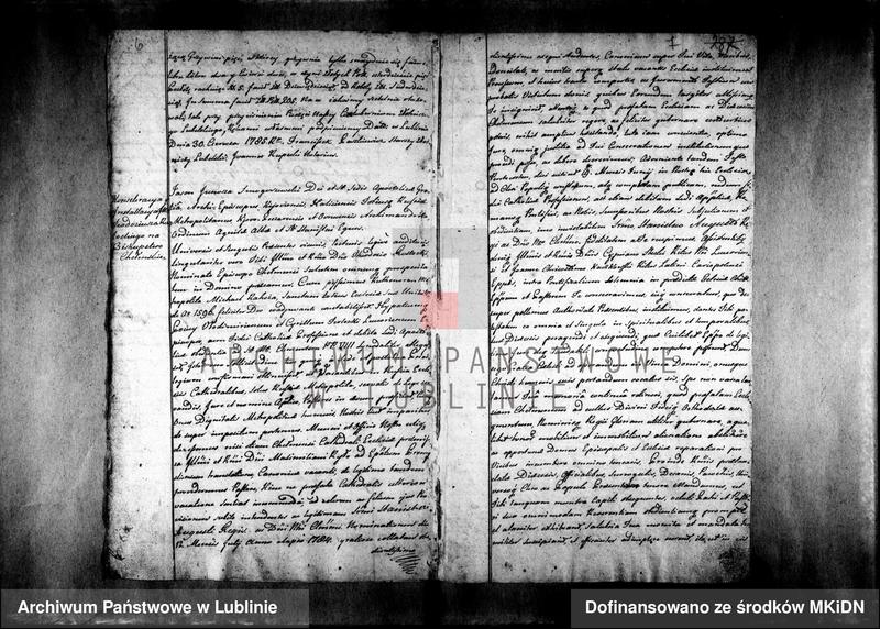 image.from.unit.number "[Księga wpisów biskupa chełmskiego Teodozjusza Rostockiego] 1784 - 1787 Akta za szczęśliwych rządów - - Porfiriusza Skarbka Ważyńskiego nominata biskupa chełmskiego i bełskiego oraz z całą jurysdykcją administratora zaczęte [s.152] 1787-1791"