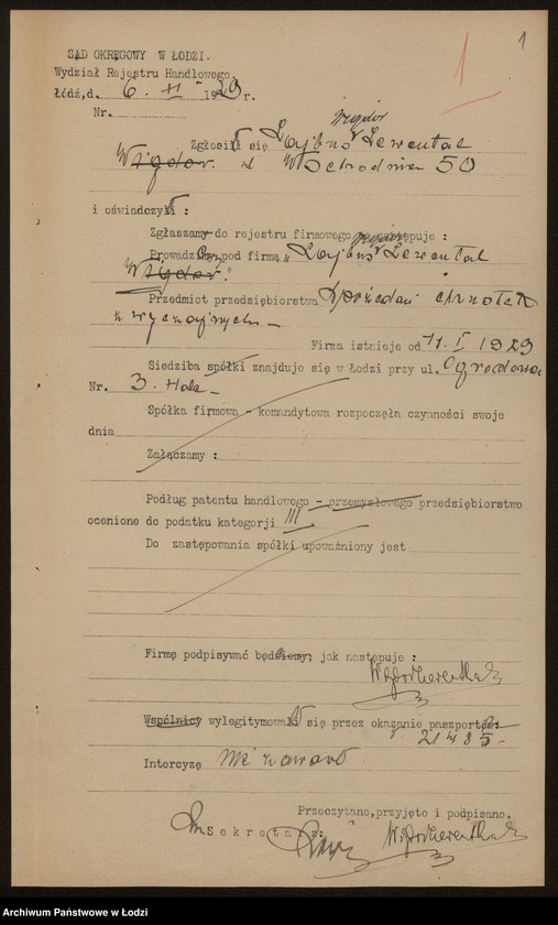 Obraz 3 z jednostki "Lejbuś Wigdor Lewental – sprzedaż chustek"