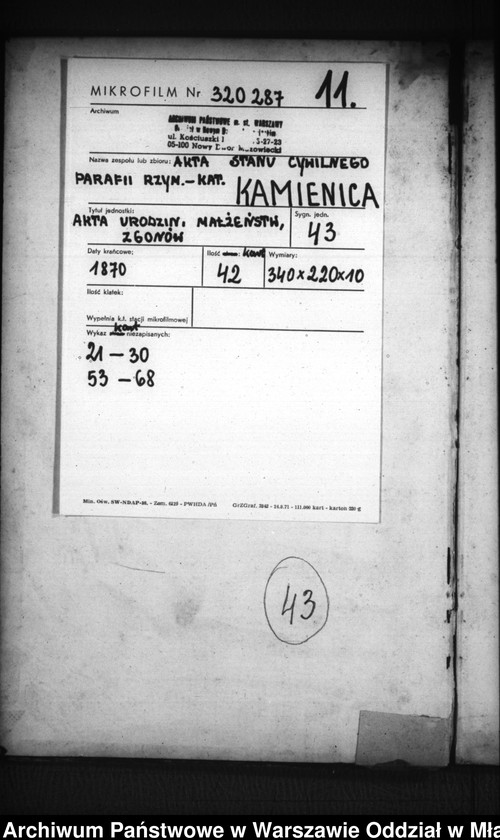 image.from.unit.number "Akta urodzeń, małżeństw, zgonów"
