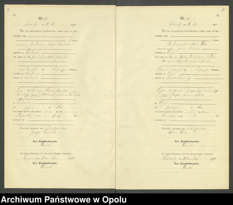image.from.unit.number "Urząd Stanu Cywilnego Kobylice Księga zgonów rok 1894-96"