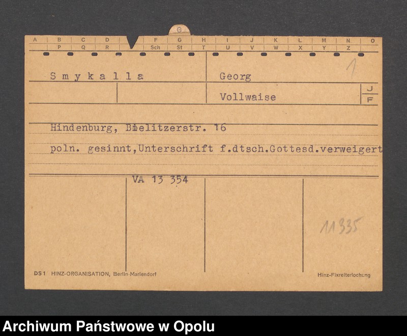 Obraz 3 z jednostki "[Smykala Georg, Hindenburg]"