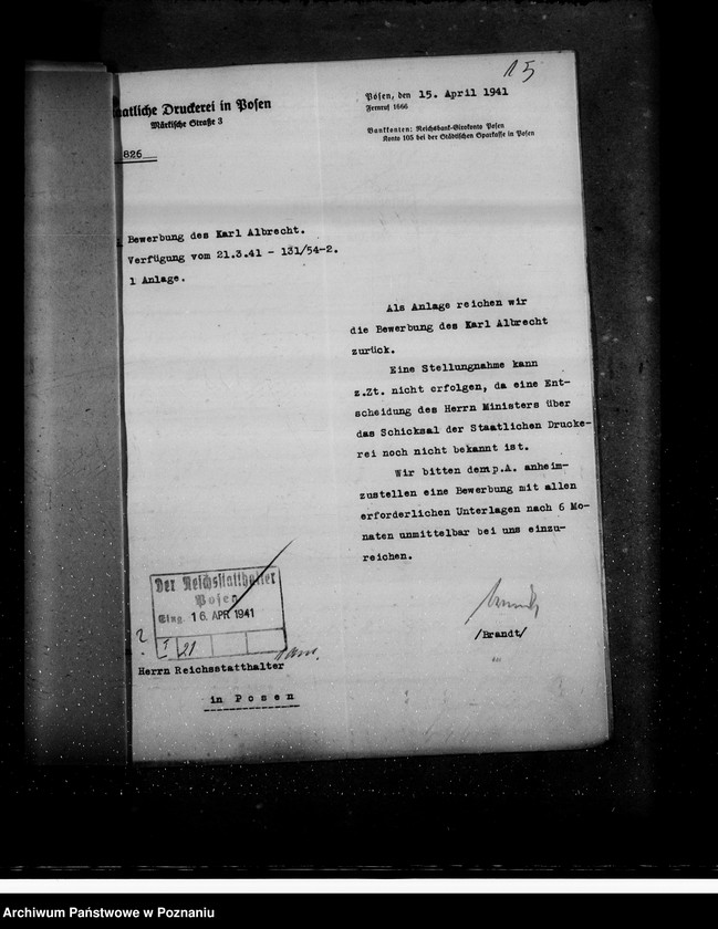 Obraz 19 z jednostki "Bewerbungen um Anstellung"