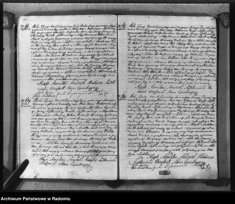 image.from.unit.number "Akta urzędnika stanu cywilnego gminy Szydłowiec z roku 1811"