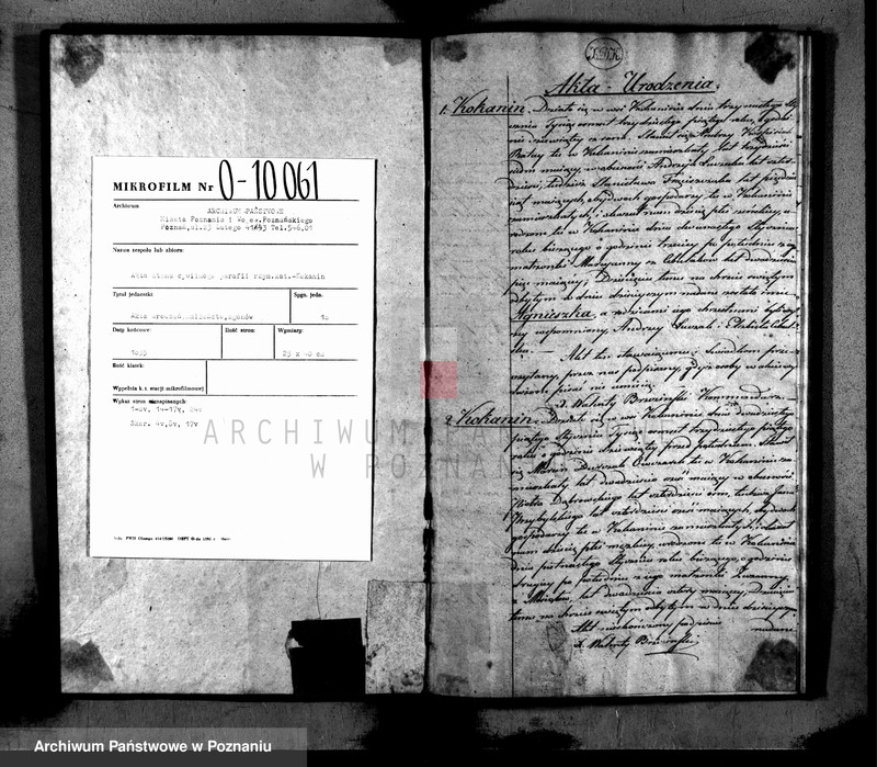 image.from.unit.number "Duplikat do zapisywania akt urodzenia, małżeństw i zejścia"