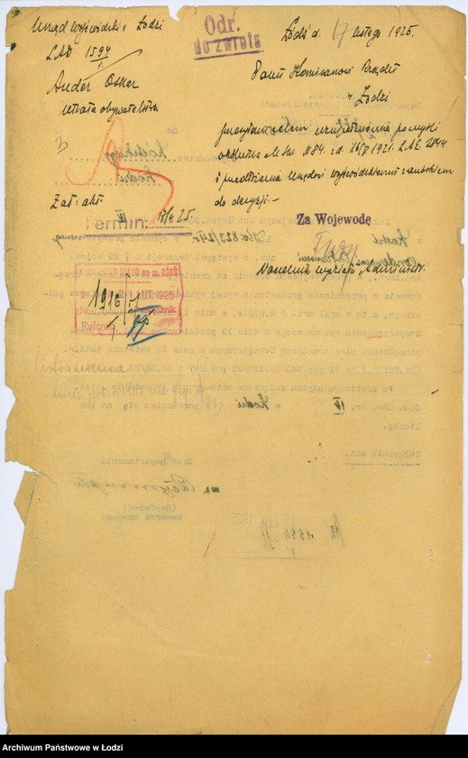 Obraz 6 z jednostki "Pozbawienie obywatelstwa 116-5729, 1-94"