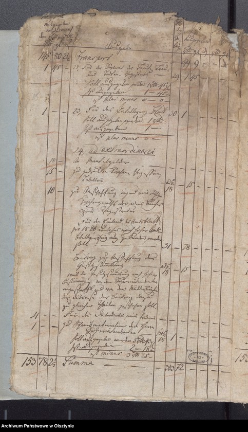 image.from.unit.number "Passenheimsche Stadt Kirchen Rechnung über Einnahme und Ausgabe"