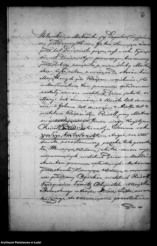 Obraz 10 z jednostki "Akta tyczące się ustanowienia opieki nad nieletnimi po zmarłym Krystianie Rudolf"